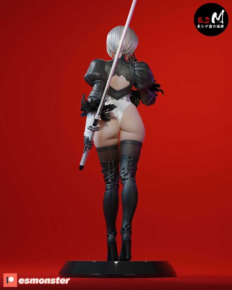 Android Girl | Fan Art | 3D Printed Resin Model Garage Kit | *Un-Painted* | ES Monster 3