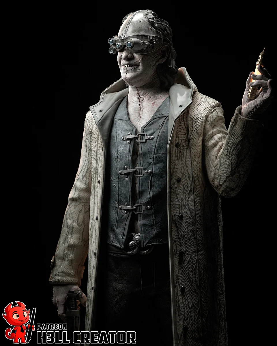 Victor Gideon | Fan Art | 3D Printed Resin Model Garage Kit | *Un-Painted* | H3LL Creator 5