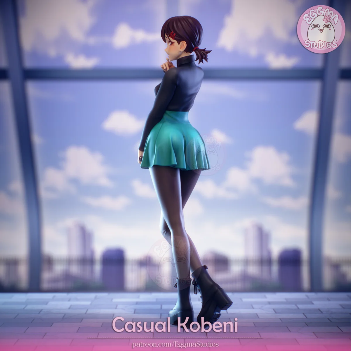 Casual Kobeni | Fan Art | 3D Printed Resin Model Garage Kit | *Un-Painted* | EggmaStudios 4