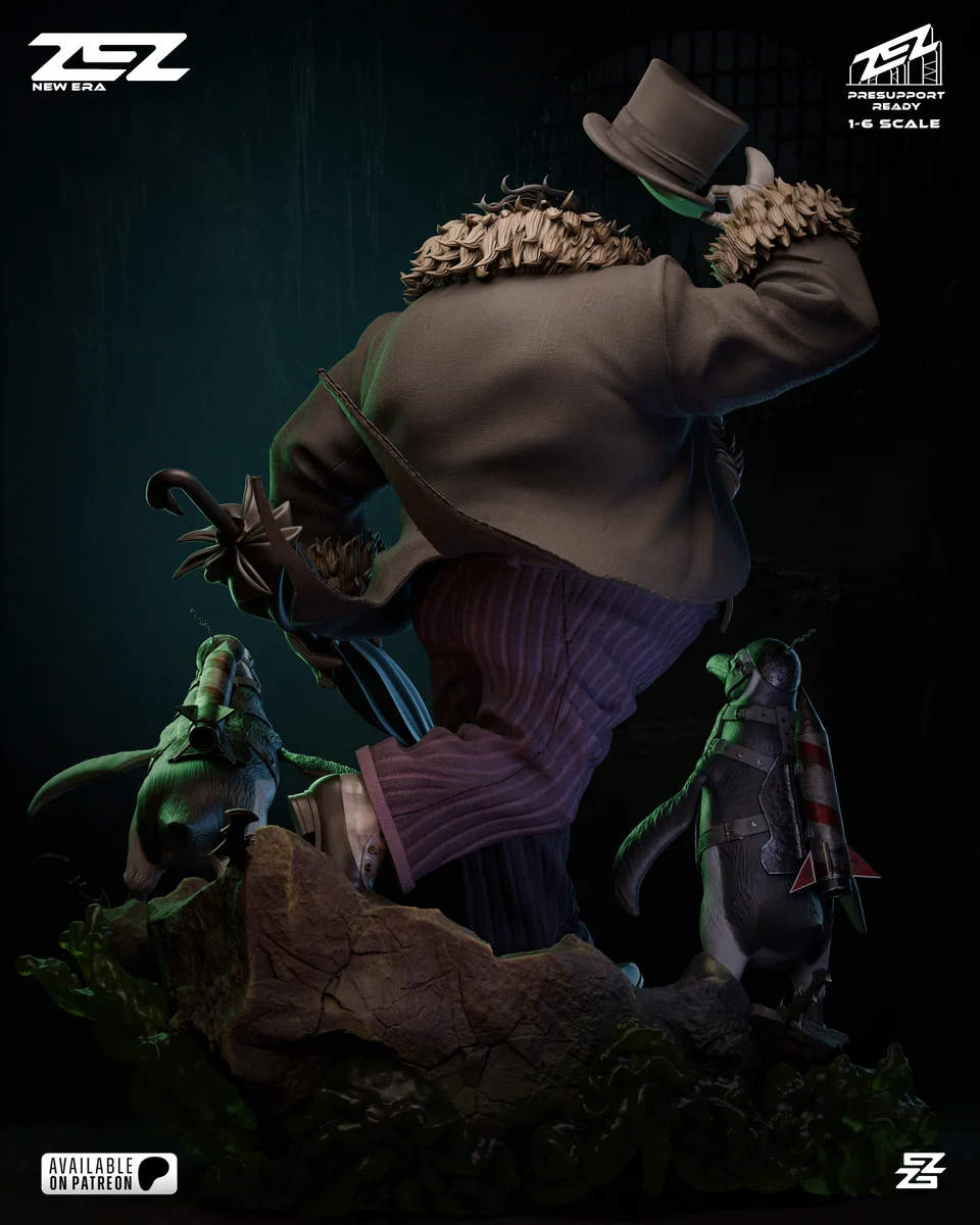 Penguin | Fan Art | 3D Printed Resin Model Garage Kit | *Un-Painted* | ZEZ Studio 4