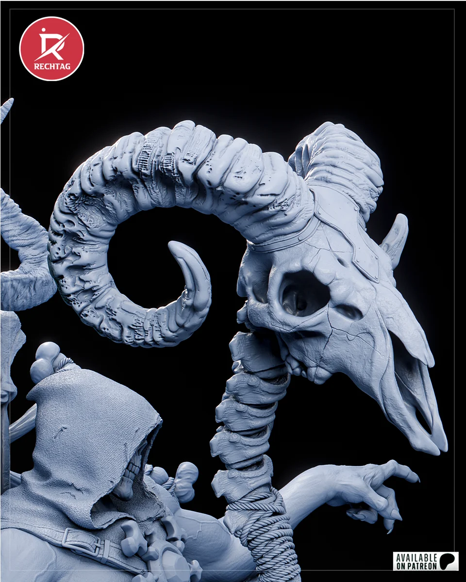 Skeletor | Fan Art | 3D Printed Resin Model Garage Kit | *Un-Painted* | Rechtag 19