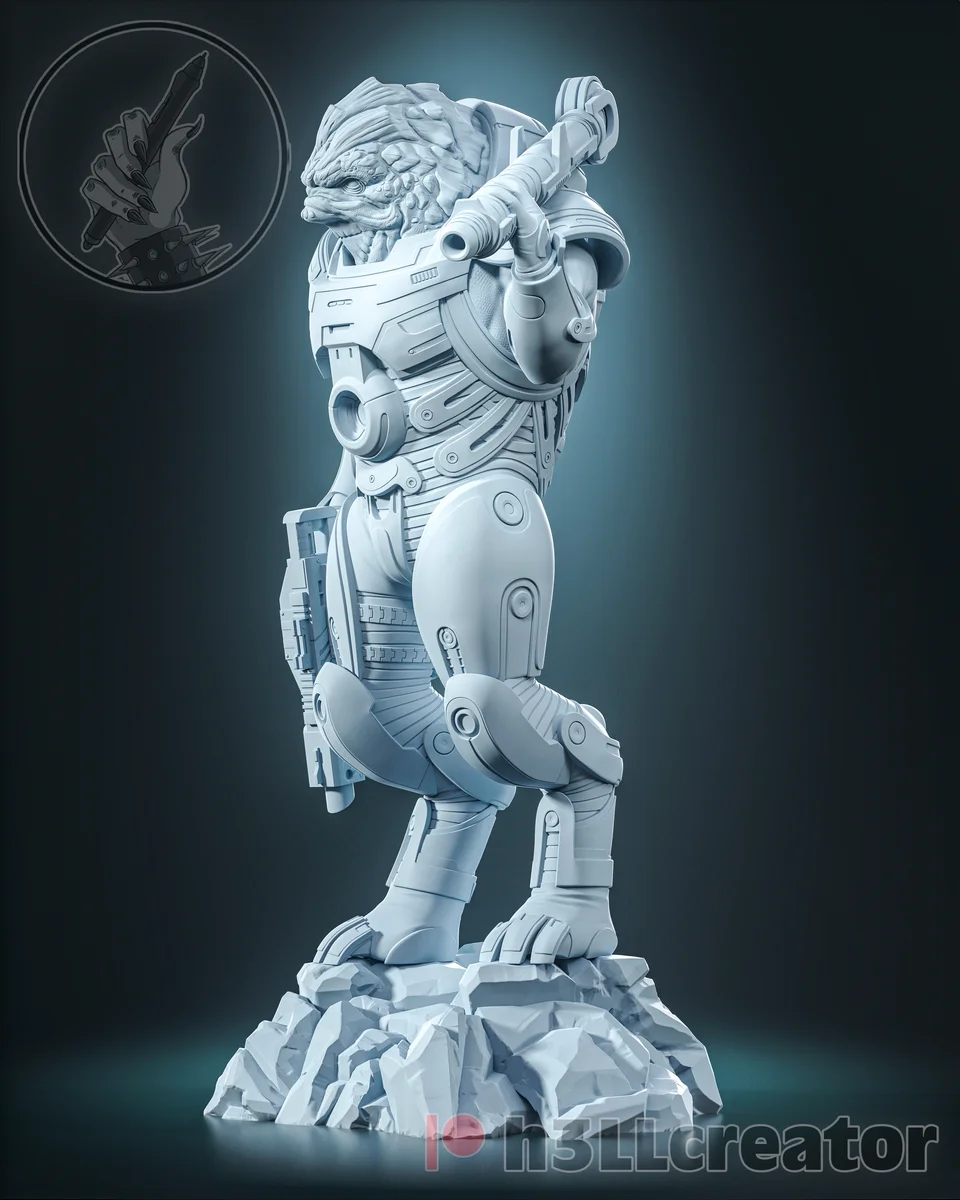 Grunt | Fan Art | 3D Printed Resin Model Garage Kit | *Un-Painted* | H3LL Creator 5