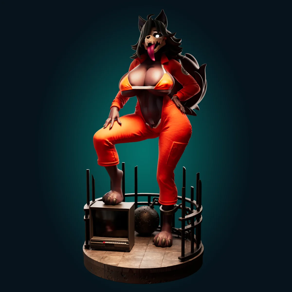 MalO | Fan Art | 3D Printed Resin Model Garage Kit | *Un-Painted* | Officer Rhu 3