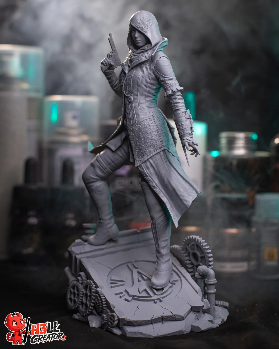 Evie Frye | Fan Art | 3D Printed Resin Model Garage Kit | *Un-Painted* | H3LL Creator 12