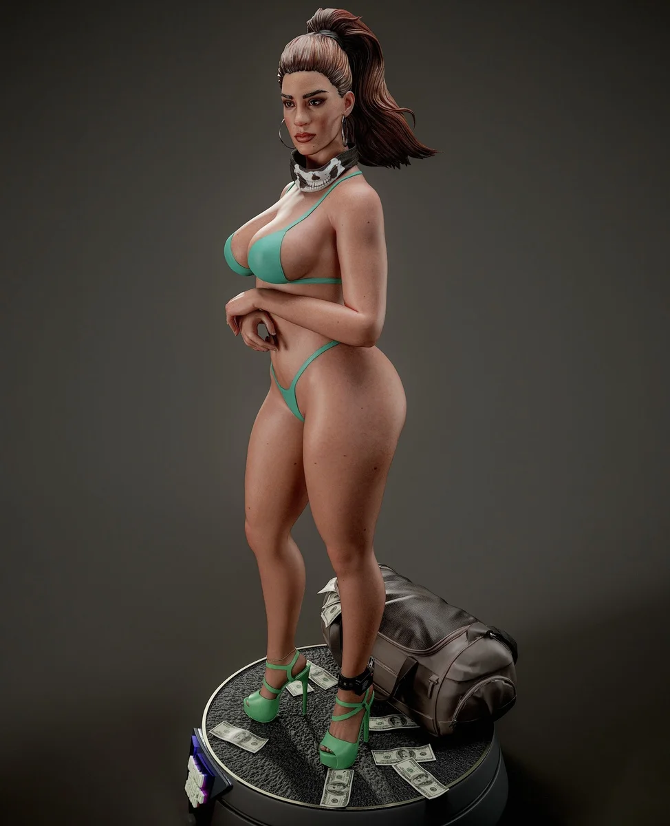 Lucia Caminos | Fan Art | 3D Printed Resin Model Garage Kit | *Un-Painted* | Abe3D 8