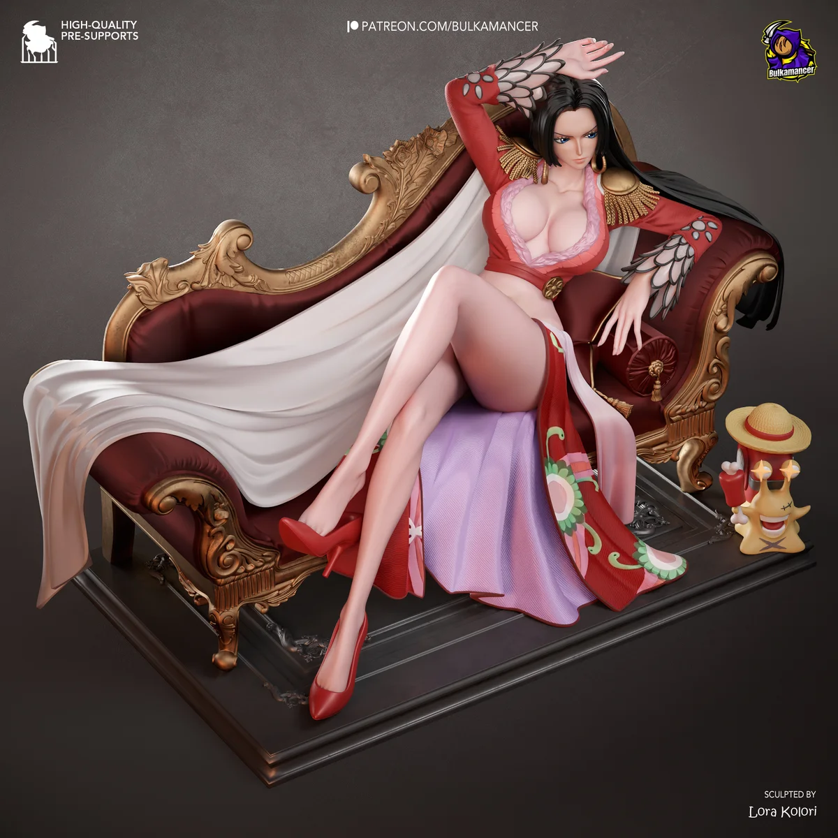 Boa Hancock | Fan Art | 3D Printed Resin Model Garage Kit | *Un-Painted* | Bulkamancer 5