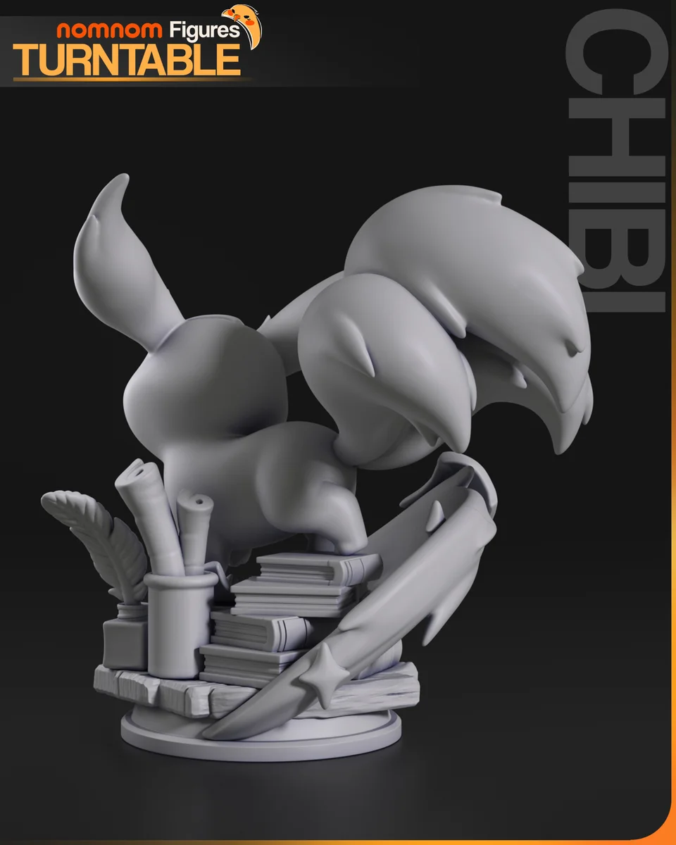 Chibi Carbuncle | Fan Art | 3D Printed Resin Model Garage Kit | *Un-Painted* | Nomnom 3