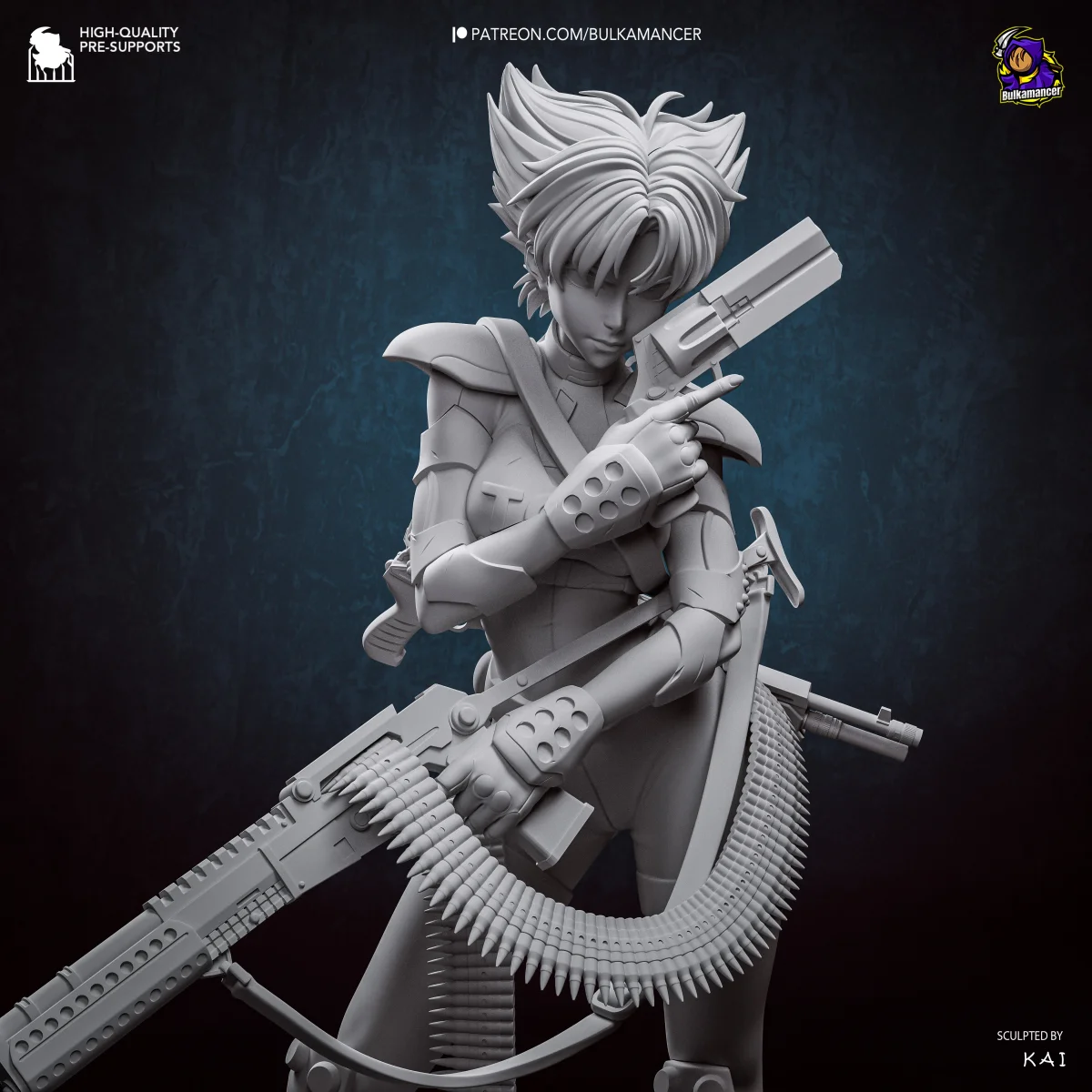 Konoko | Fan Art | 3D Printed Resin Model Garage Kit | *Un-Painted* | Bulkamancer 6