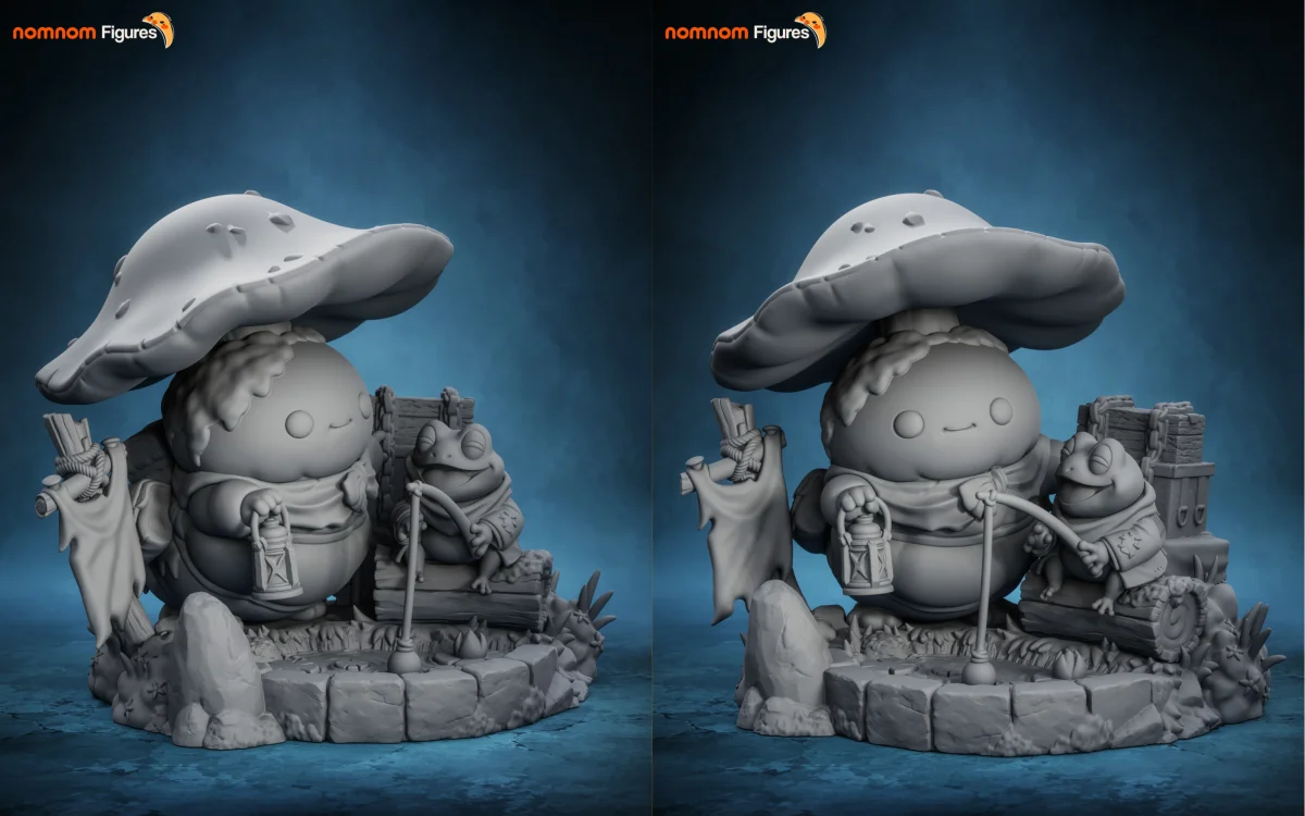 Chibi - A friend by the Water | Fan Art | 3D Printed Resin Model Garage Kit | *Un-Painted* | Nomnom 9