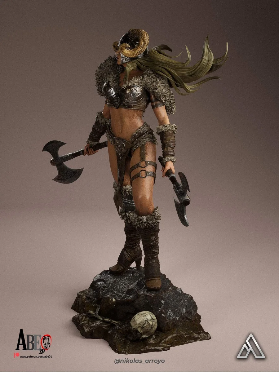 Ragna Stormborn | Fan Art | 3D Printed Resin Model Garage Kit | *Un-Painted* | Abe3D 5