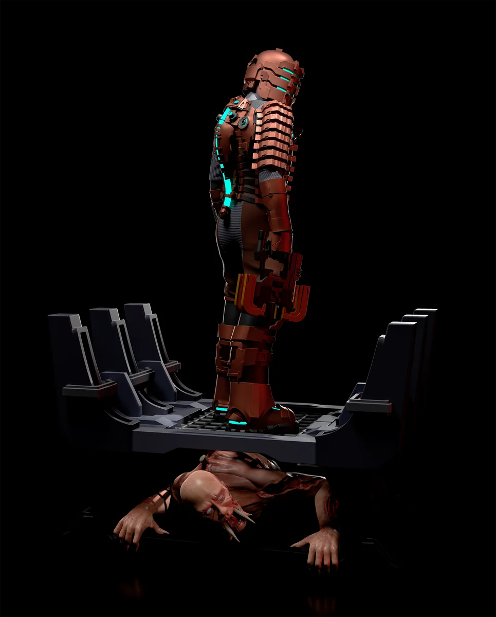 Isaac Clarke | Fan Art | 3D Printed Resin Model Garage Kit | *Un-Painted* | H3LL Creator 4