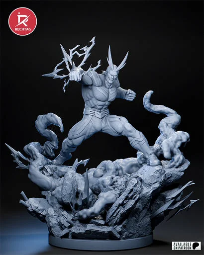 All Might | Fan Art | 3D Printed Resin Model Garage Kit | *Un-Painted* | Rechtag 21