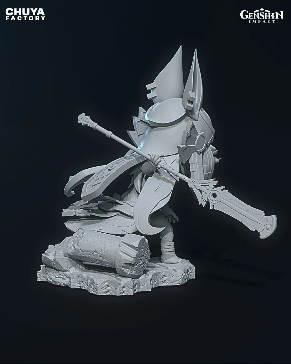 Chibi Cyno | Fan Art | 3D Printed Resin Model Garage Kit | *Un-Painted* | Chuya Factory 13