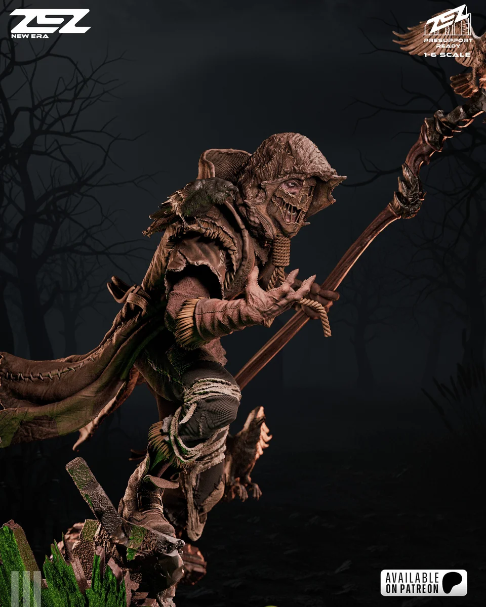 Scarecrow | Fan Art | 3D Printed Resin Model Garage Kit | *Un-Painted* | ZEZ Studio 13