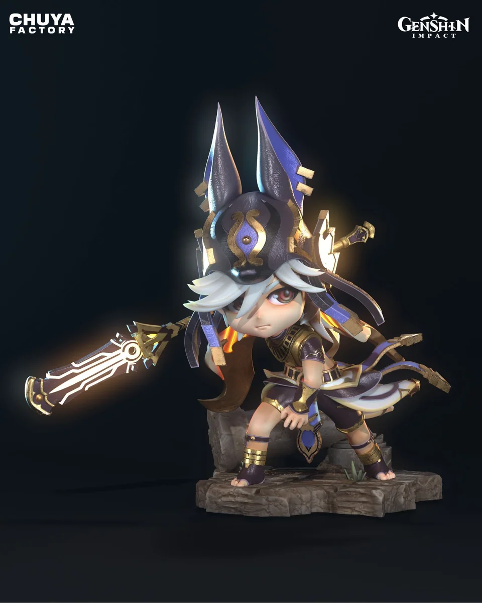 Chibi Cyno | Fan Art | 3D Printed Resin Model Garage Kit | *Un-Painted* | Chuya Factory 4