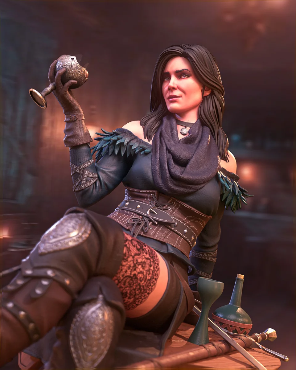 Yennefer of Vengerberg | Fan Art | 3D Printed Resin Model Garage Kit | *Un-Painted* | H3LL Creator