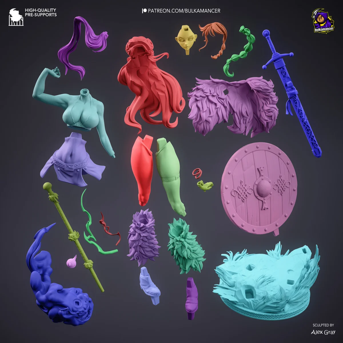 Elbaph Nami | Fan Art | 3D Printed Resin Model Garage Kit | *Un-Painted* | Bulkamancer 4
