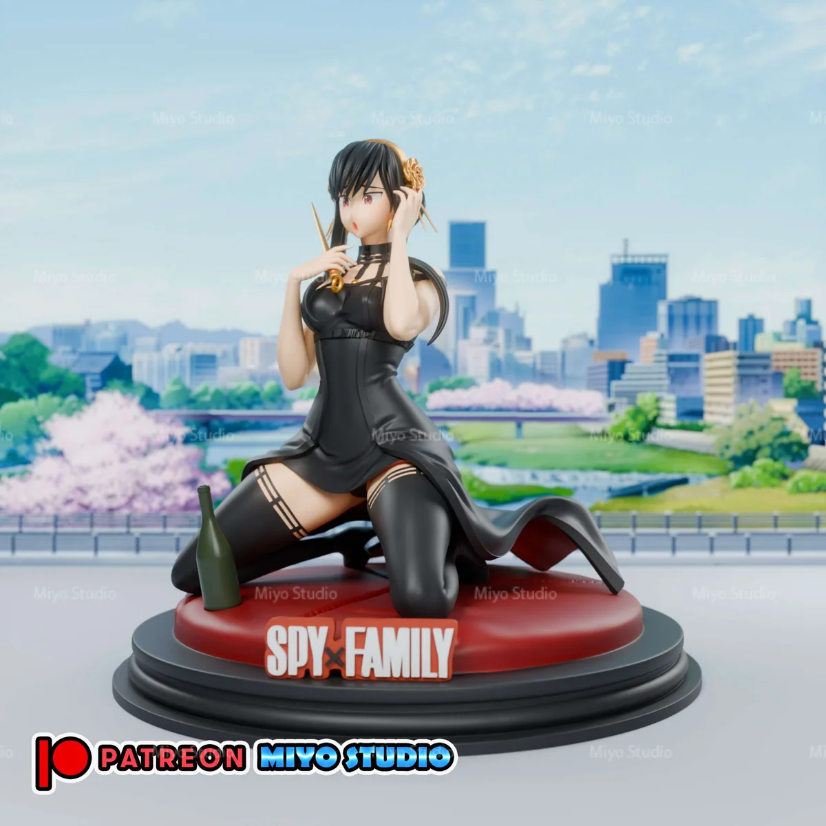 Yor Forger | Fan Art | 3D Printed Resin Model Garage Kit | *Un-Painted* | MiyoStudio 3