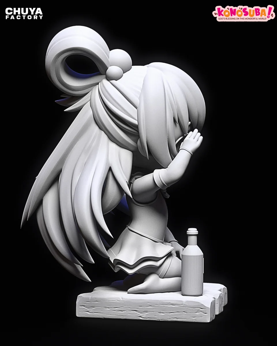 Chibi Aqua | Fan Art | 3D Printed Resin Model Garage Kit | *Un-Painted* | Chuya Factory 10