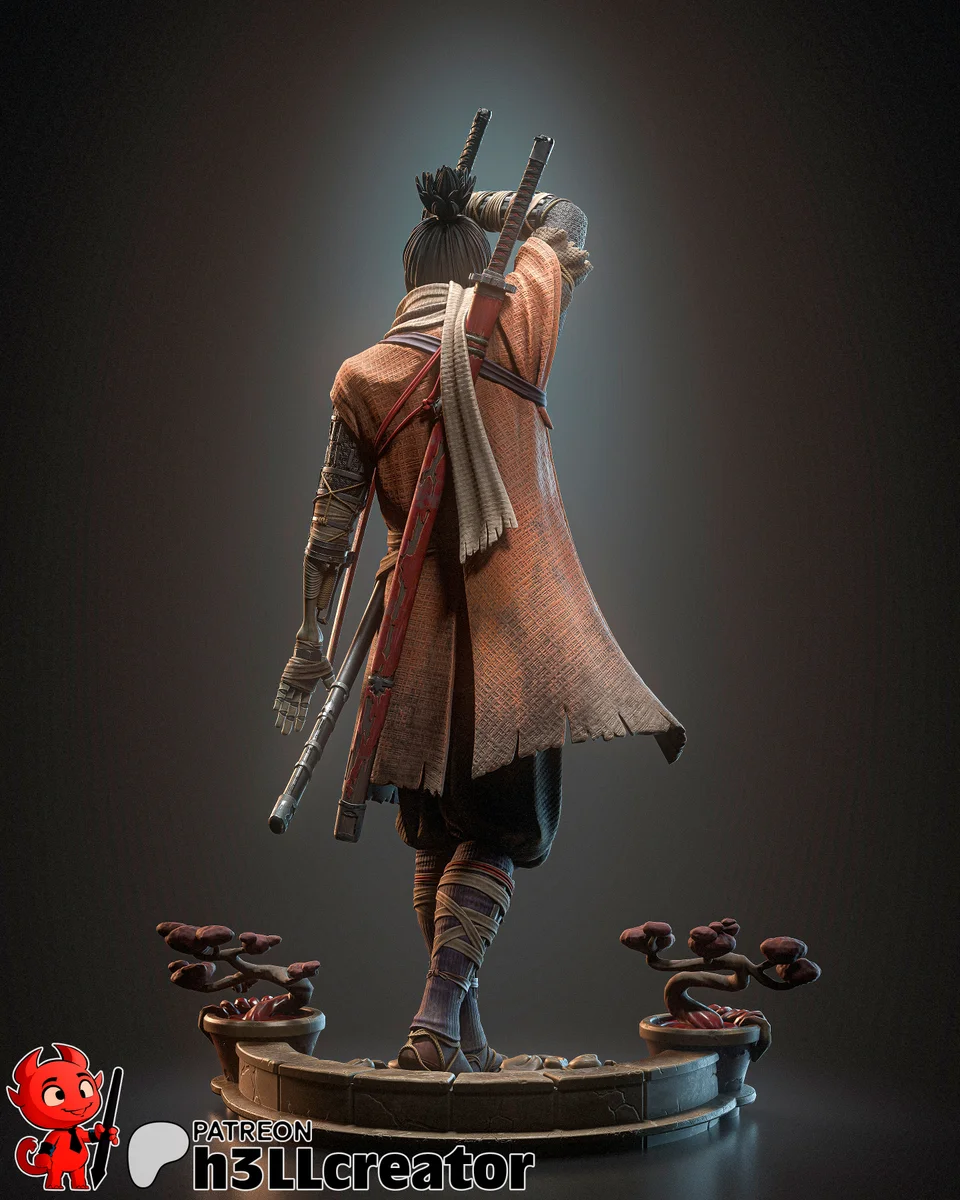 Wolf | Fan Art | 3D Printed Resin Model Garage Kit | *Un-Painted* | H3LL Creator 4