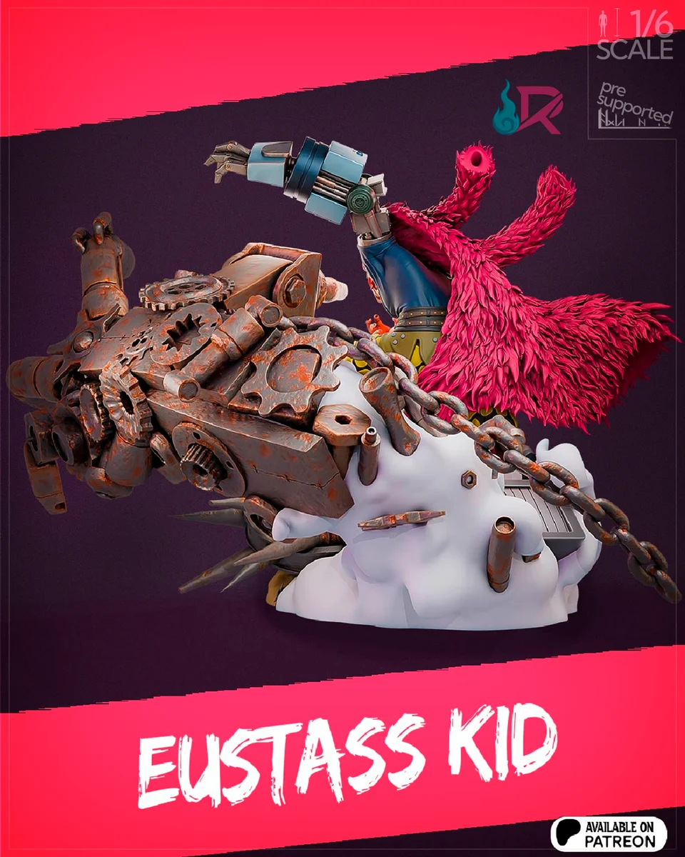Eustass Kid | Fan Art | 3D Printed Resin Model Garage Kit | *Un-Painted* | Rechtag 3