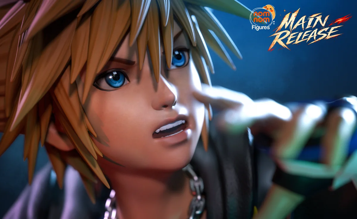 Roxas x Sora | Fan Art | 3D Printed Resin Model Garage Kit | *Un-Painted* | Nomnom 3