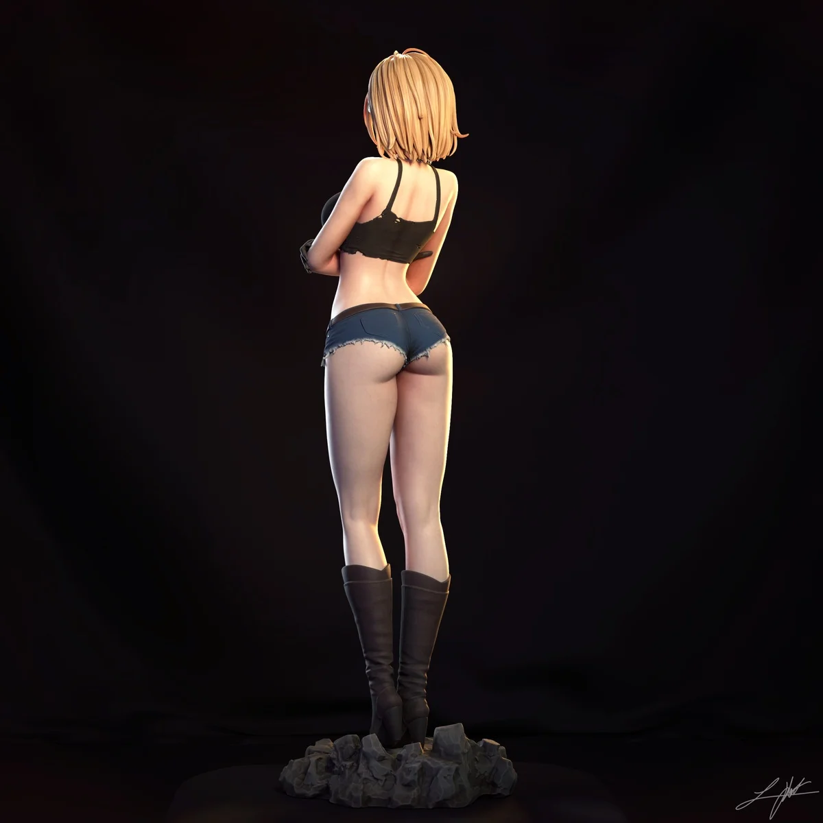 Android 18 | Fan Art | 3D Printed Resin Model Garage Kit | *Un-Painted* | Abe3D 10