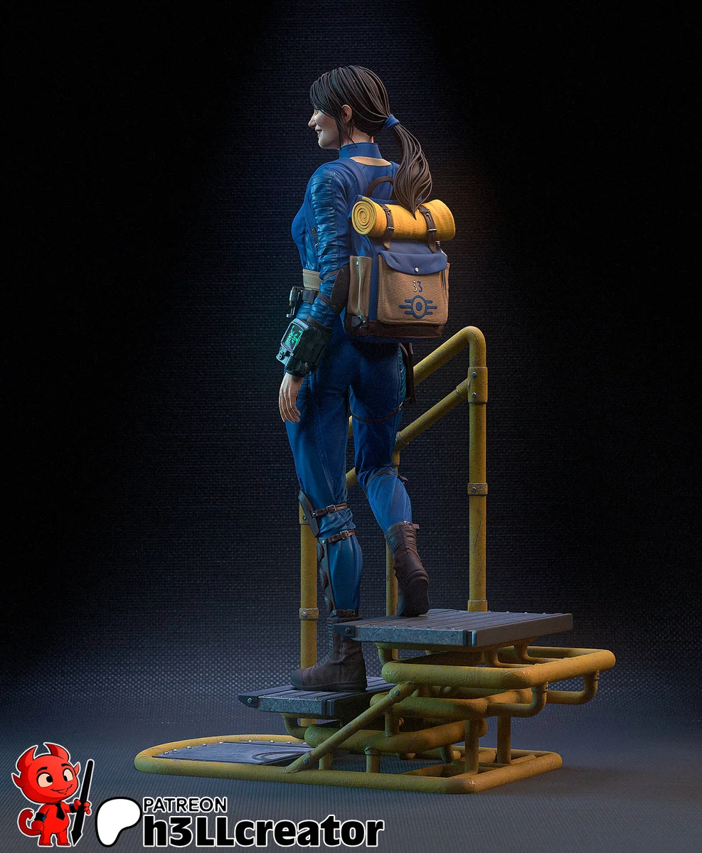 Lucy Maclean | Fan Art | 3D Printed Resin Model Garage Kit | *Un-Painted* | H3LL Creator 4