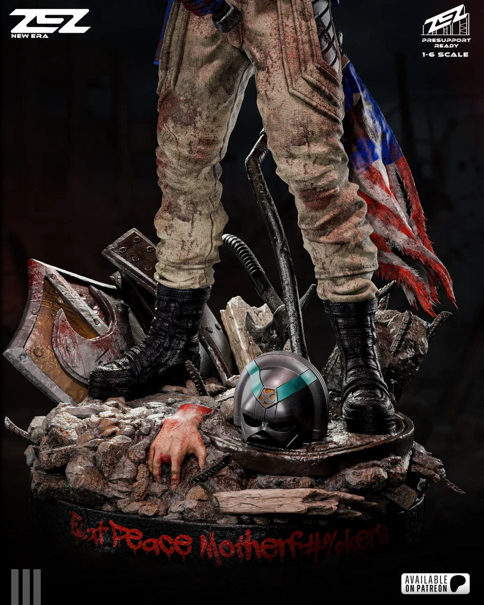 Peacemaker | Fan Art | 3D Printed Resin Model Garage Kit | *Un-Painted* | ZEZ Studio 9