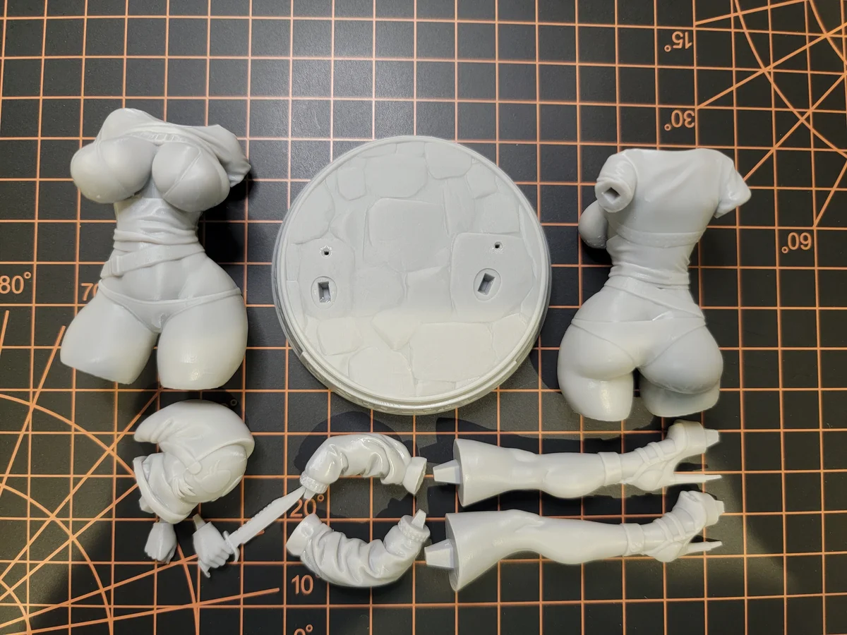 Shy Gal | Fan Art | 3D Printed Resin Model Garage Kit | *Un-Painted* | Officer Rhu 6