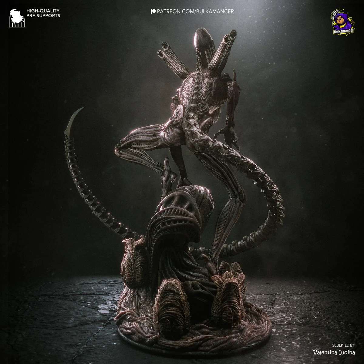 Xenomorph | Fan Art | 3D Printed Resin Model Garage Kit | *Un-Painted* | Bulkamancer 3