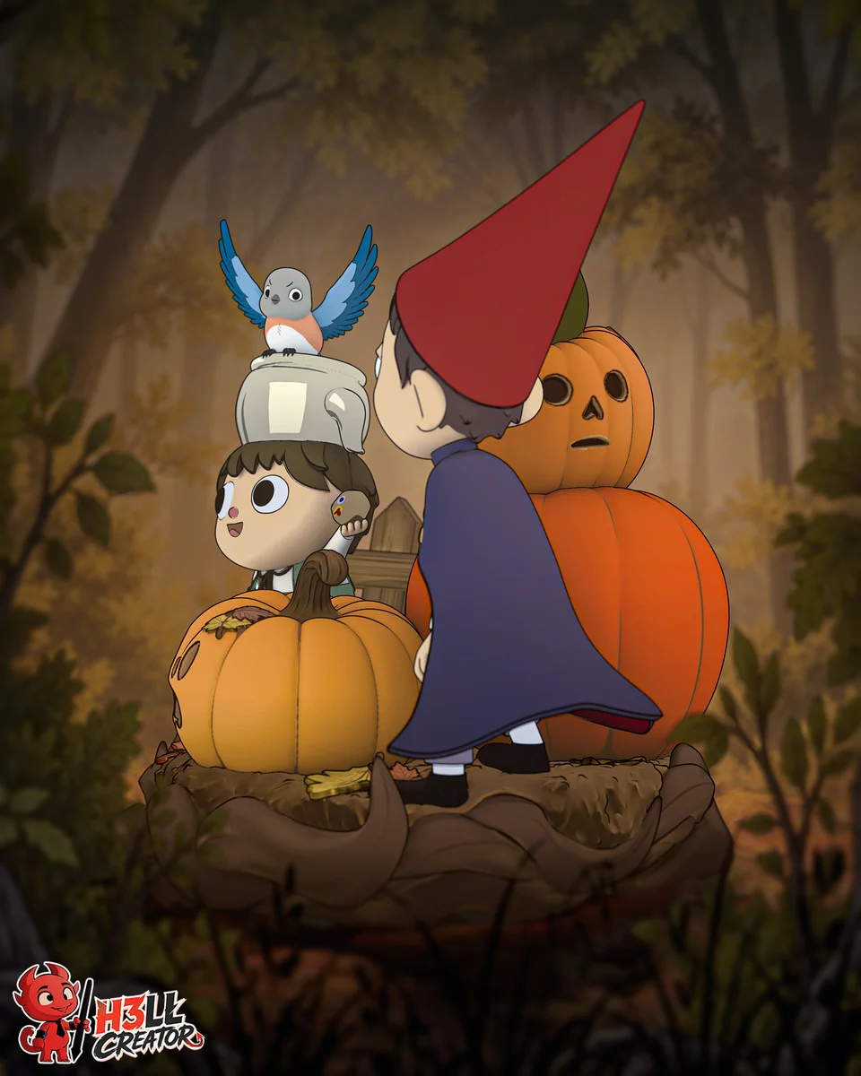 Wirt and Greg | Fan Art | 3D Printed Resin Model Garage Kit | *Un-Painted* | H3LL Creator 3