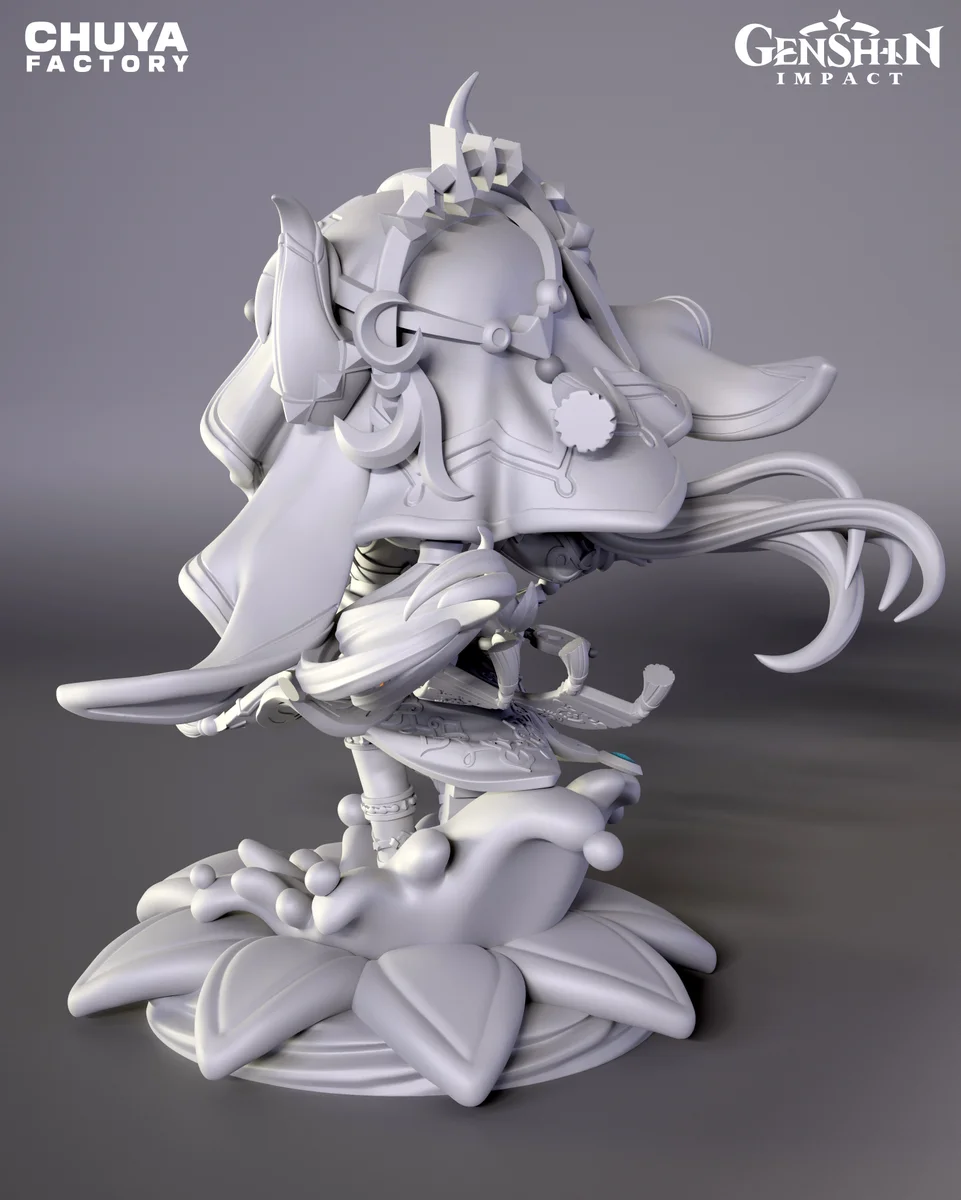 Chibi Nilou | Fan Art | 3D Printed Resin Model Garage Kit | *Un-Painted* | Chuya Factory 9