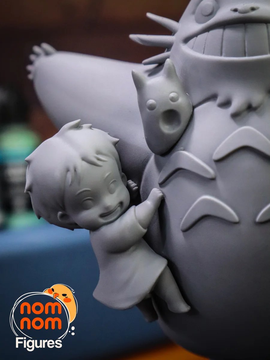 Chibi - My Neighbour Totoro | Fan Art | 3D Printed Resin Model Garage Kit | *Un-Painted* | Nomnom 10
