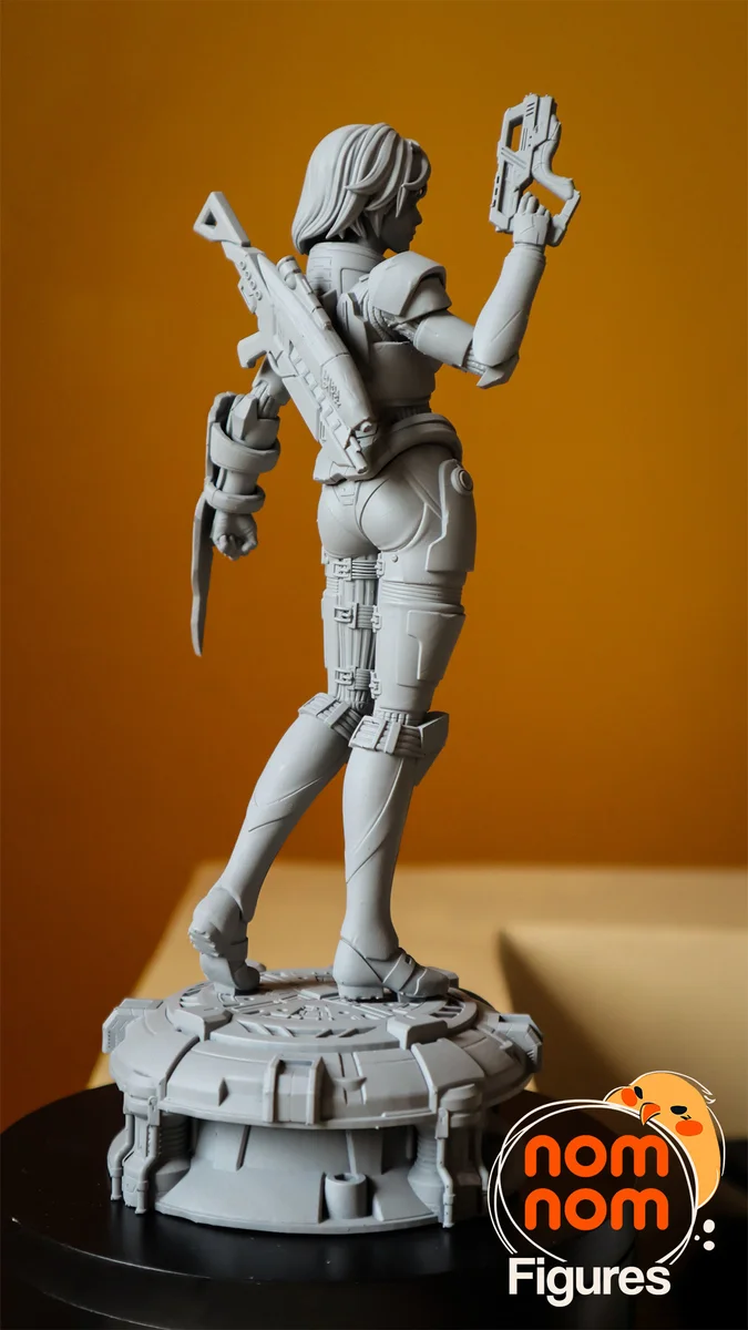 Commander Female Shepard | Fan Art | 3D Printed Resin Model Garage Kit | *Un-Painted* | Nomnom 6