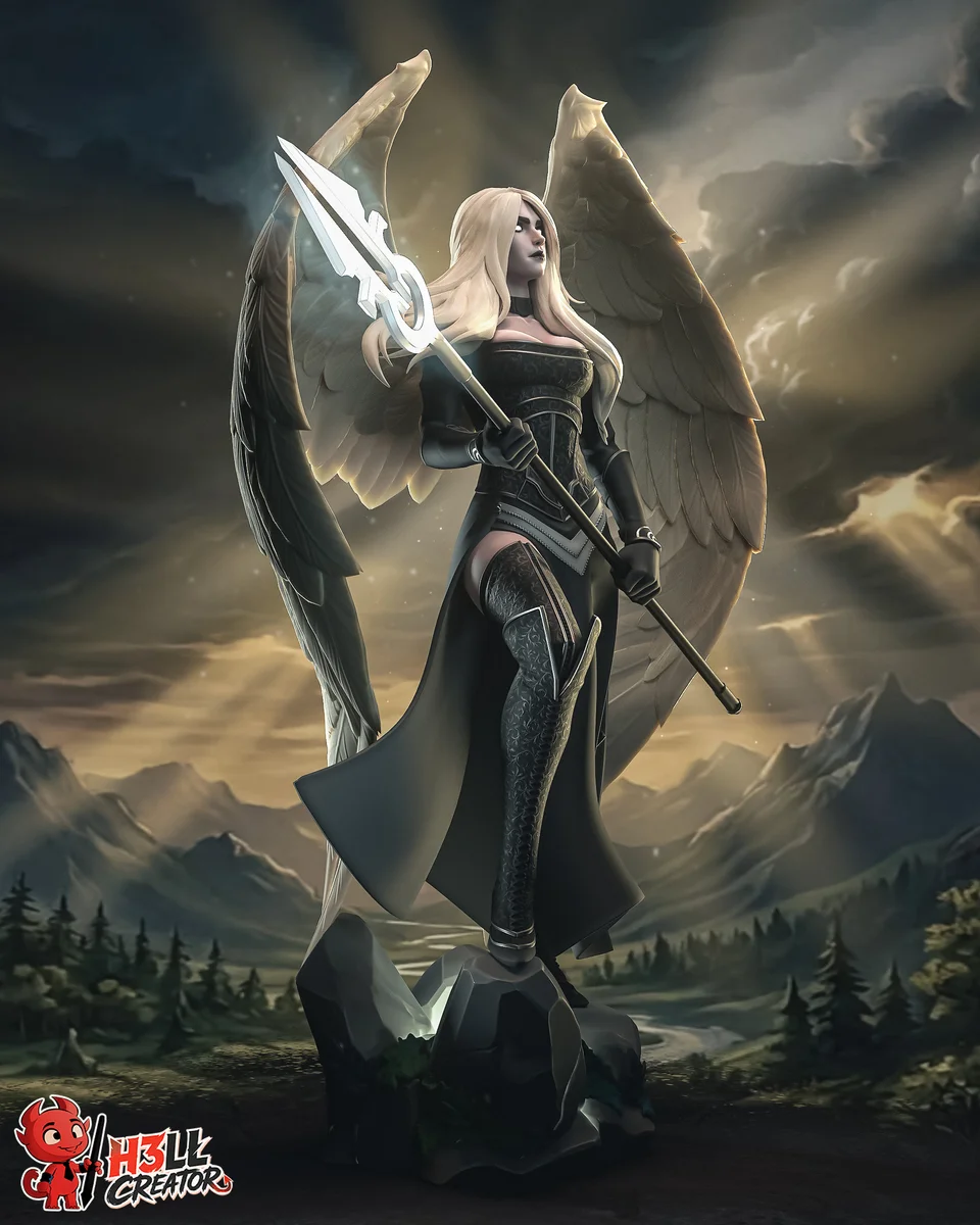 Avacyn | Fan Art | 3D Printed Resin Model Garage Kit | *Un-Painted* | H3LL Creator 4