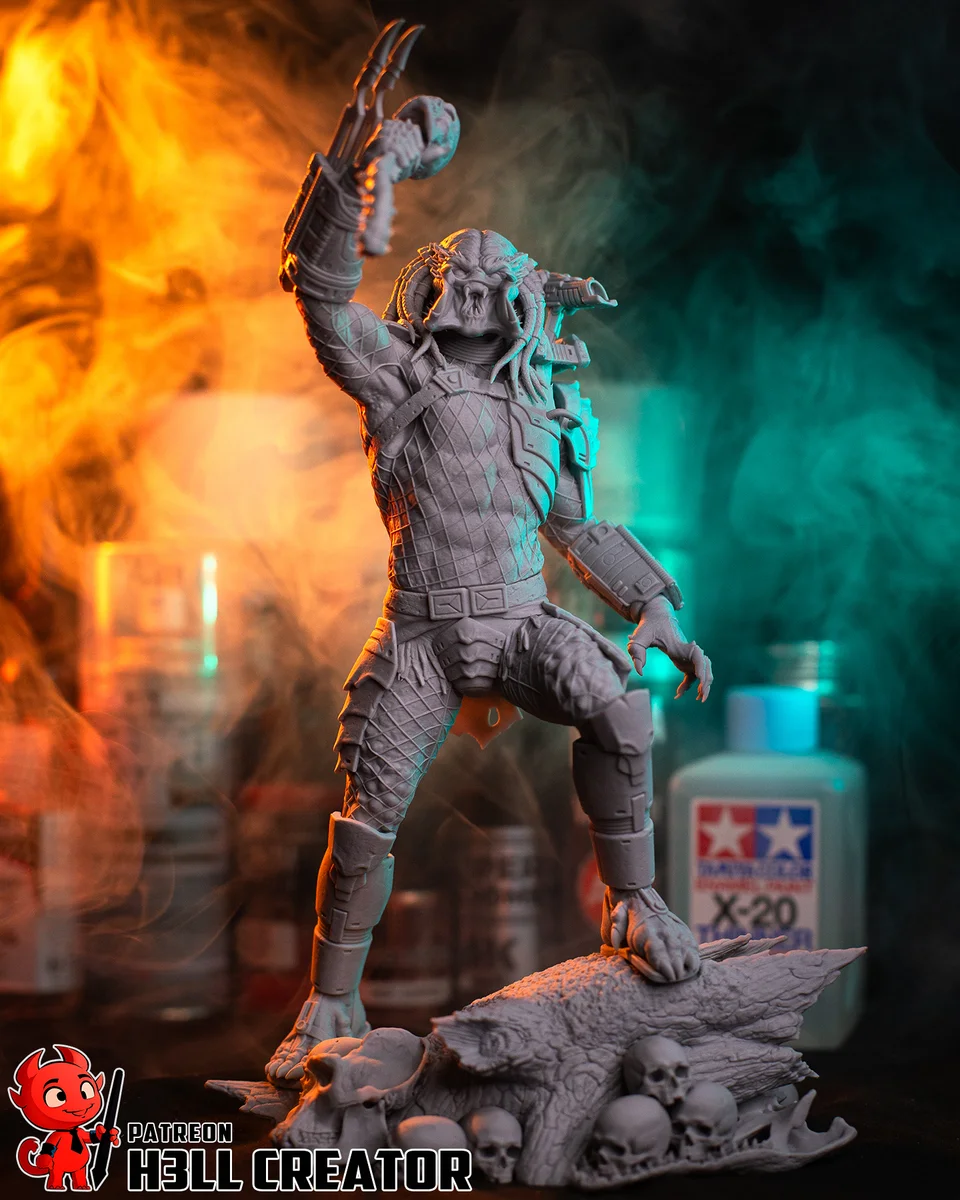 Predator | Fan Art | 3D Printed Resin Model Garage Kit | *Un-Painted* | H3LL Creator 12