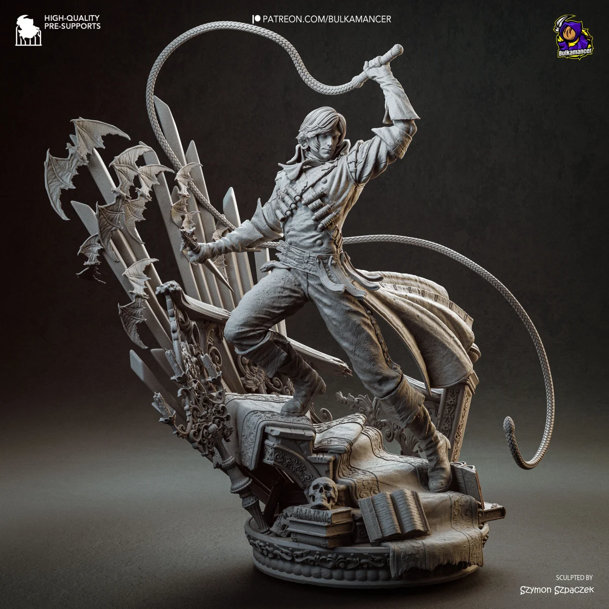 Richter Belmont | Fan Art | 3D Printed Resin Model Garage Kit | *Un-Painted* | Bulkamancer 8