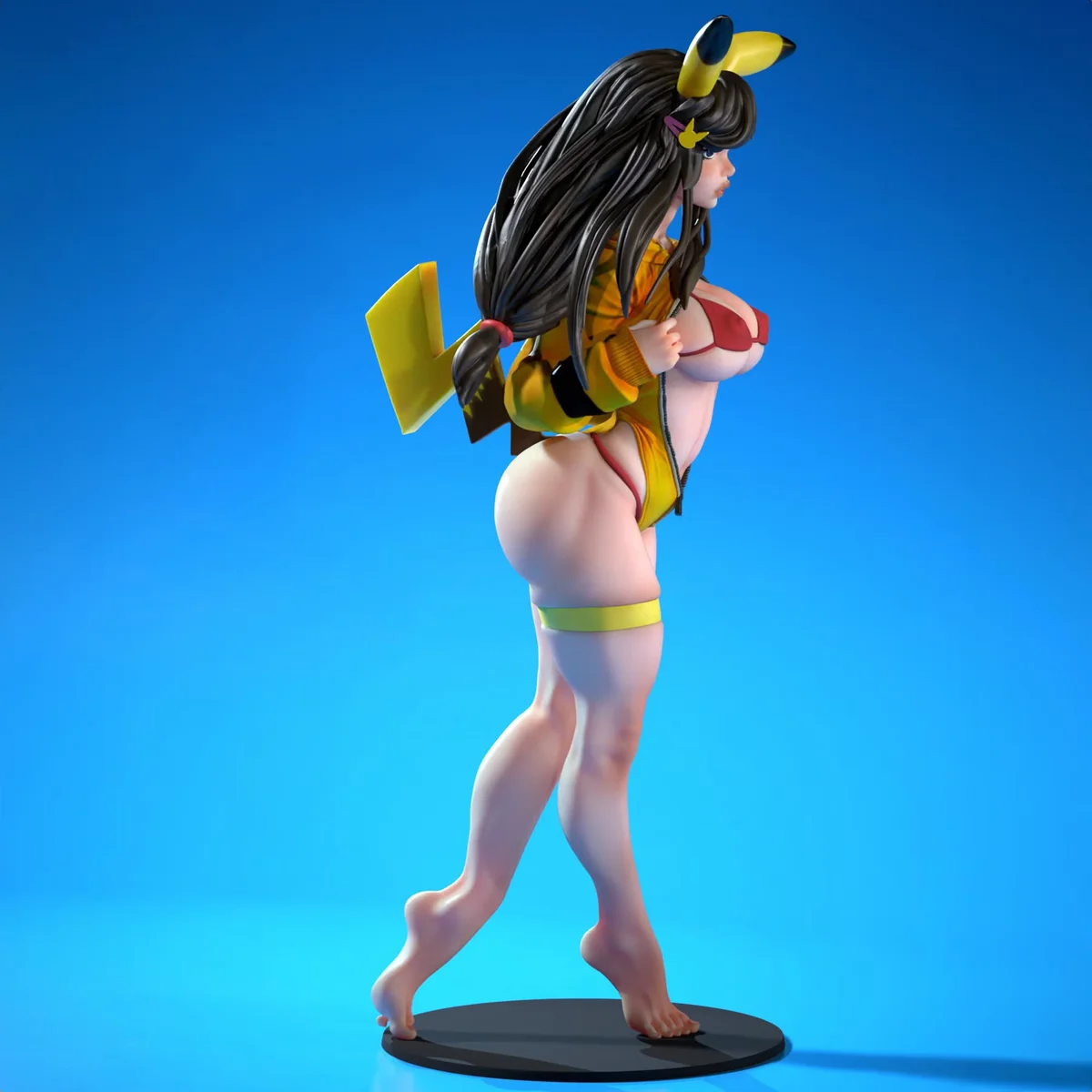 Pikamour - Waifumon | Fan Art | 3D Printed Resin Model Garage Kit | *Un-Painted* | SiryllArt 4