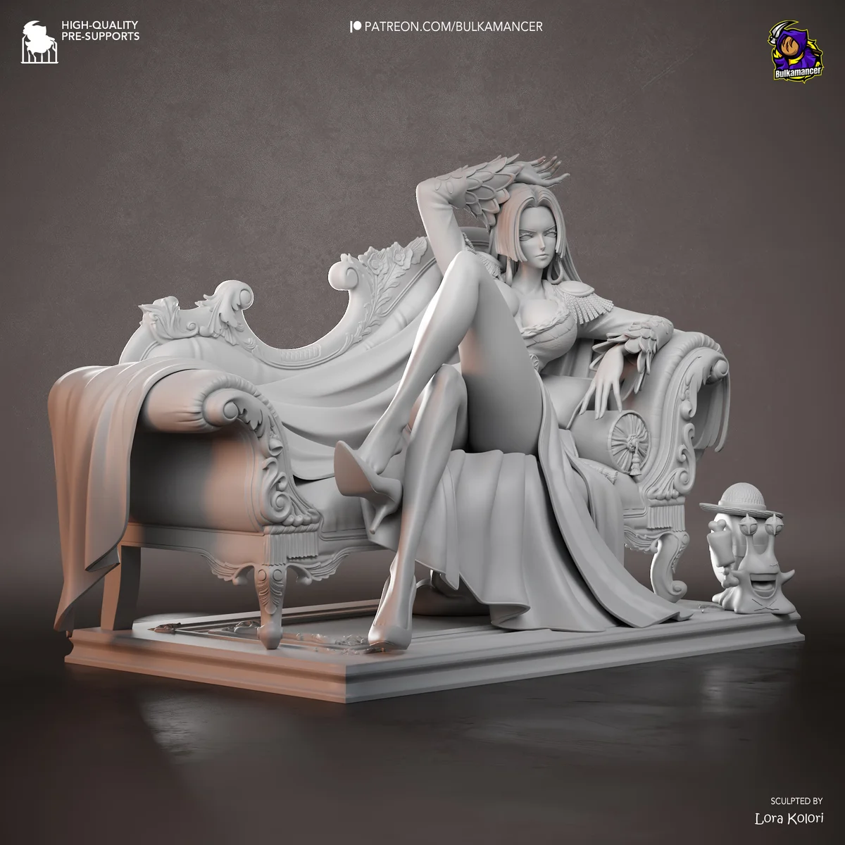 Boa Hancock | Fan Art | 3D Printed Resin Model Garage Kit | *Un-Painted* | Bulkamancer 12