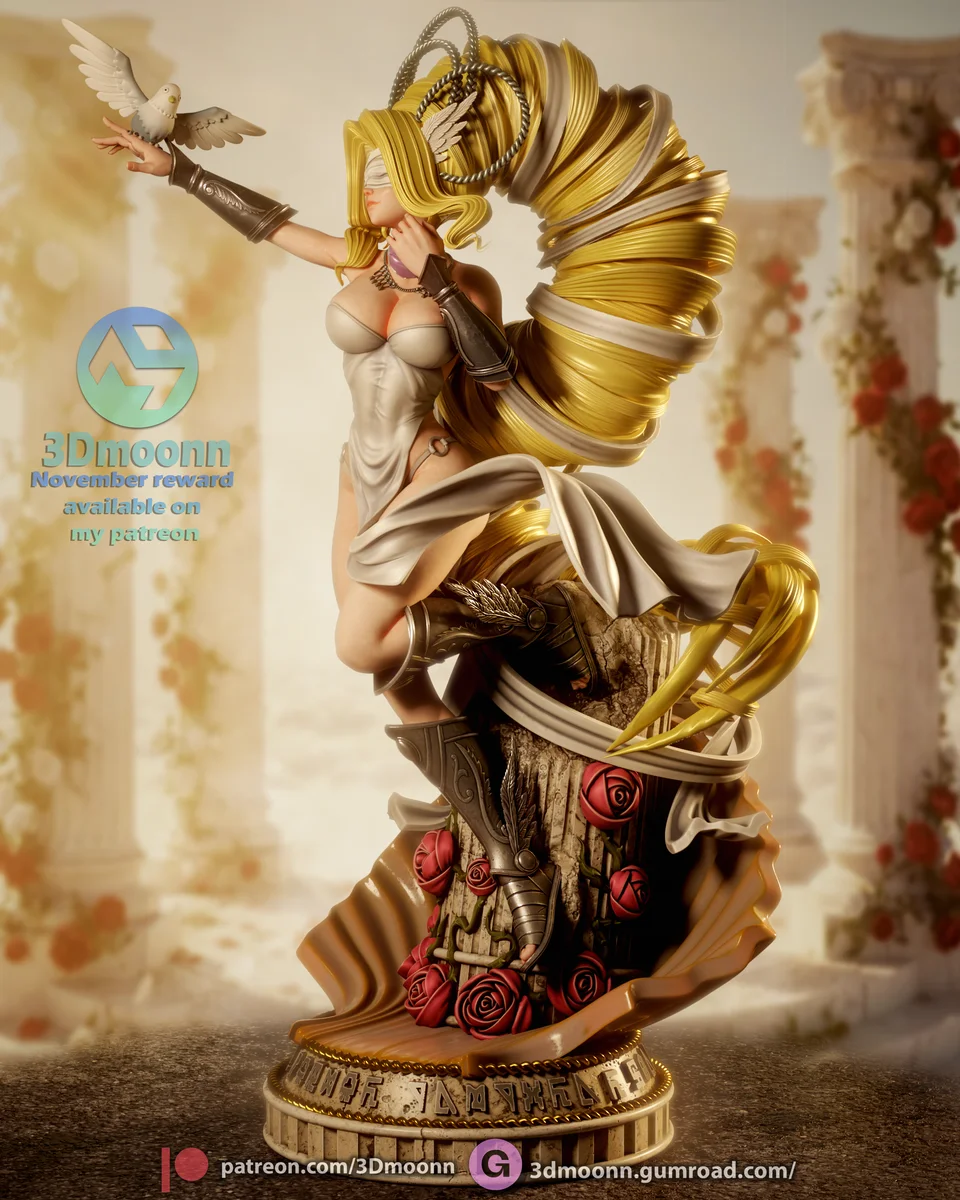 Venusmon | Fan Art | 3D Printed Resin Model Garage Kit | *Un-Painted* | 3DMoonn 3