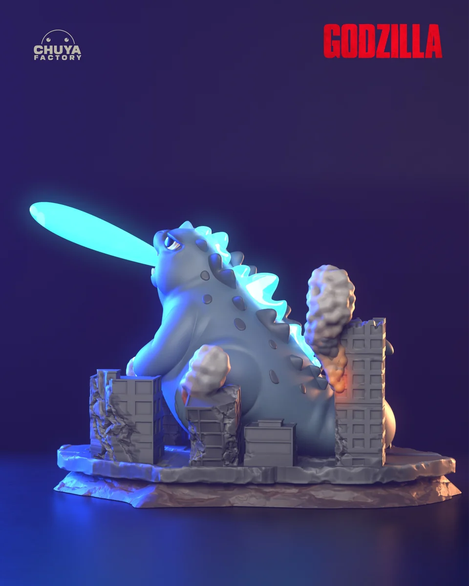 Chibi Godzilla | Fan Art | 3D Printed Resin Model Garage Kit | *Un-Painted* | Chuya Factory 6