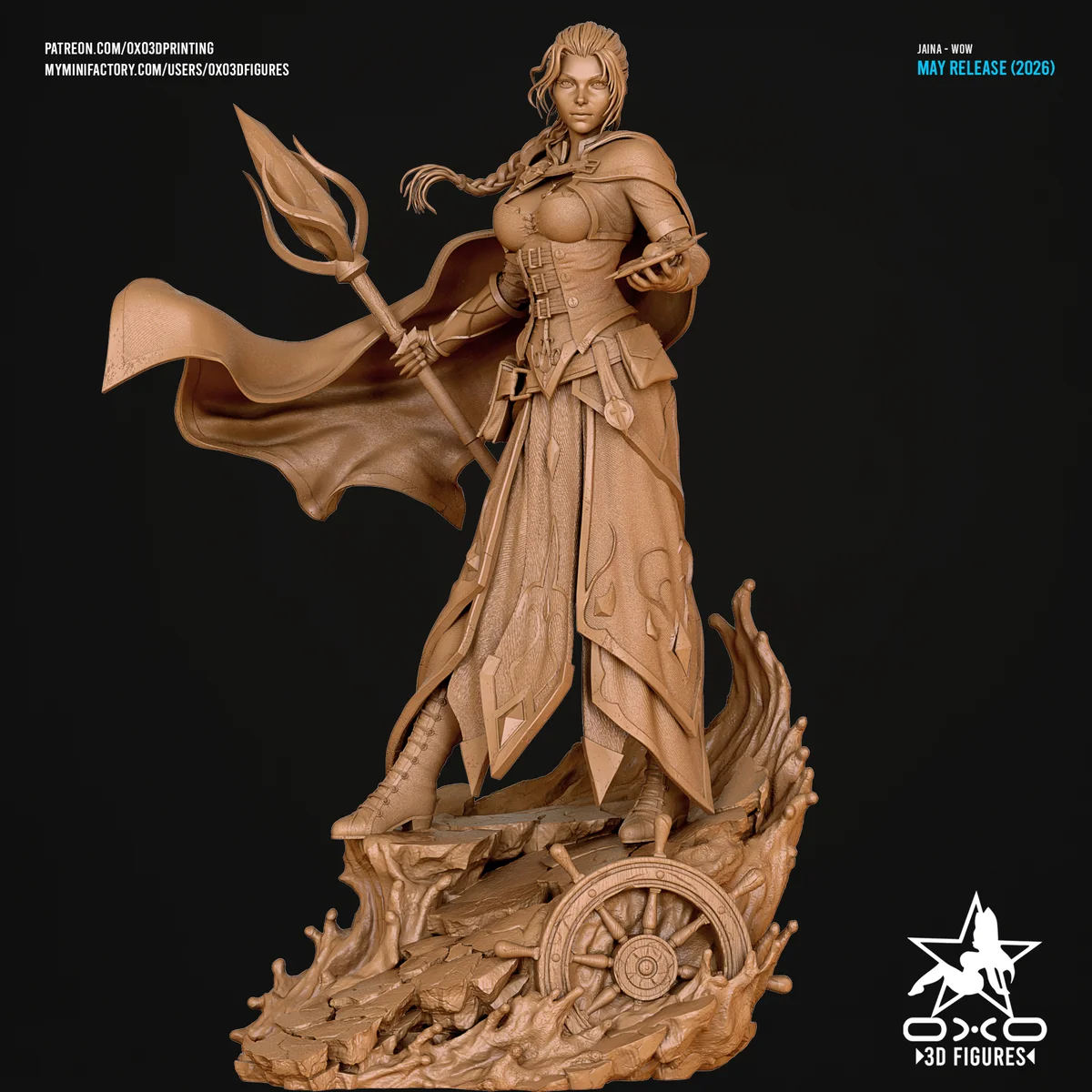 Jaina | Fan Art | 3D Printed Resin Model Garage Kit | *Un-Painted* | OXO3D 4