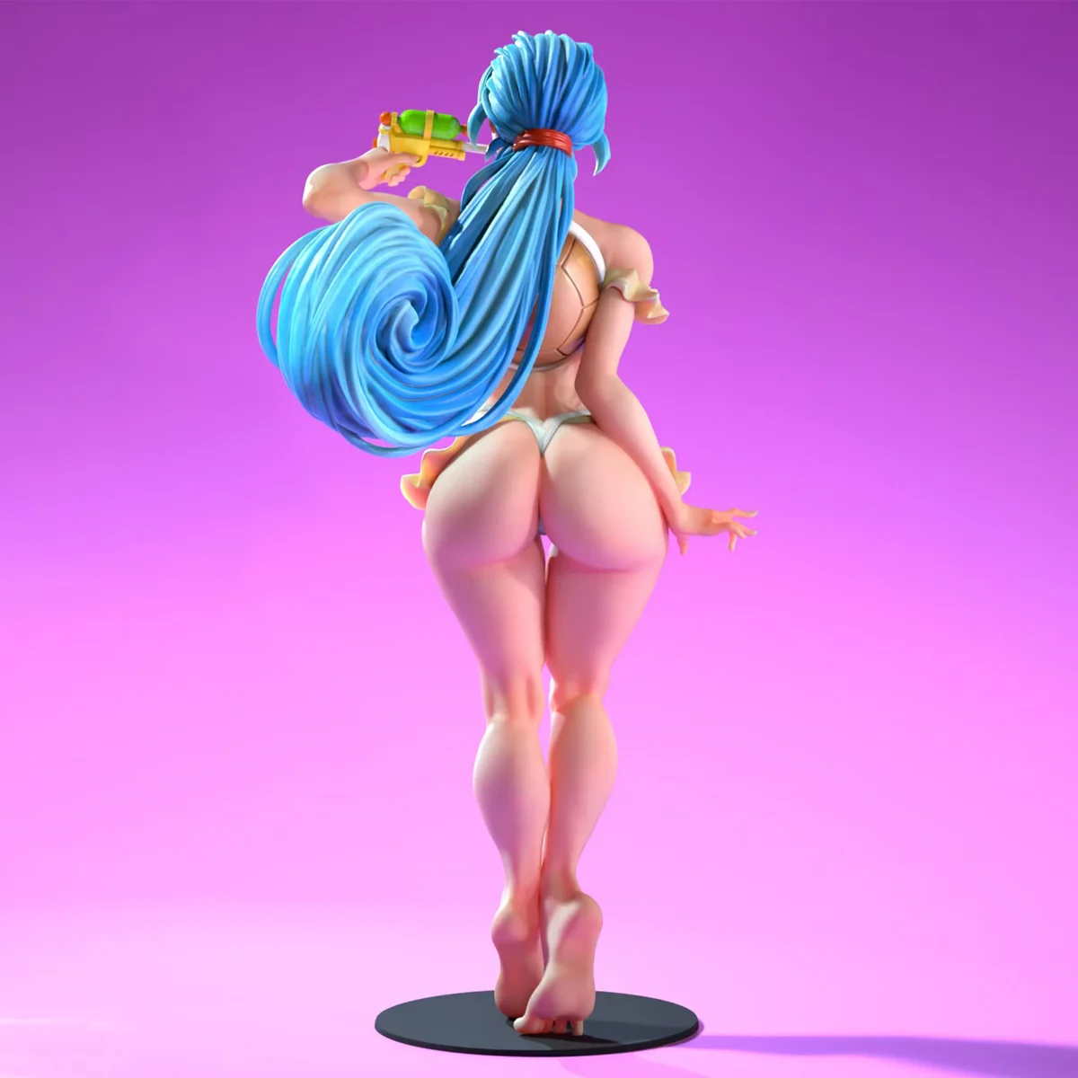 Squirtaline - Waifumon | Fan Art | 3D Printed Resin Model Garage Kit | *Un-Painted* | SiryllArt 5