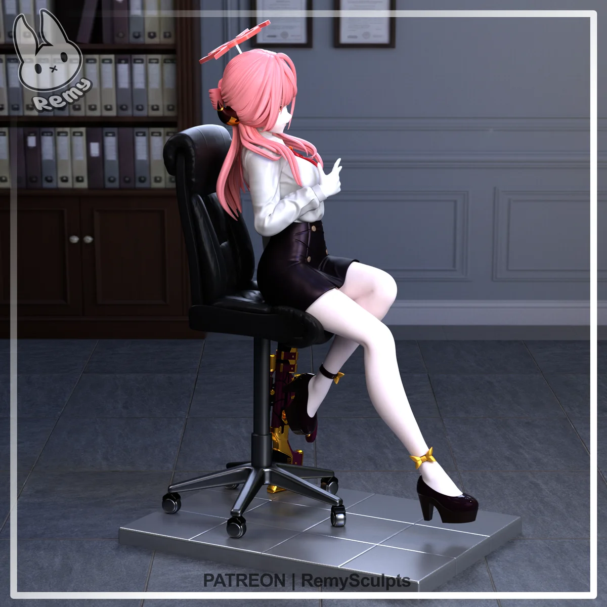 Rikuhachima Aru | Fan Art | 3D Printed Resin Model Garage Kit | *Un-Painted* | Remy Sculpts 5
