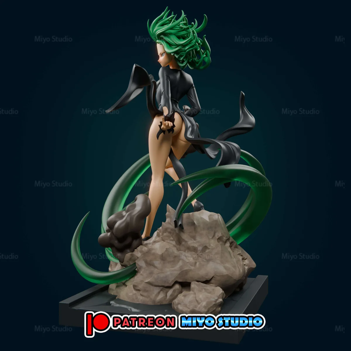 Tatsumaki | Fan Art | 3D Printed Resin Model Garage Kit | *Un-Painted* | MiyoStudio