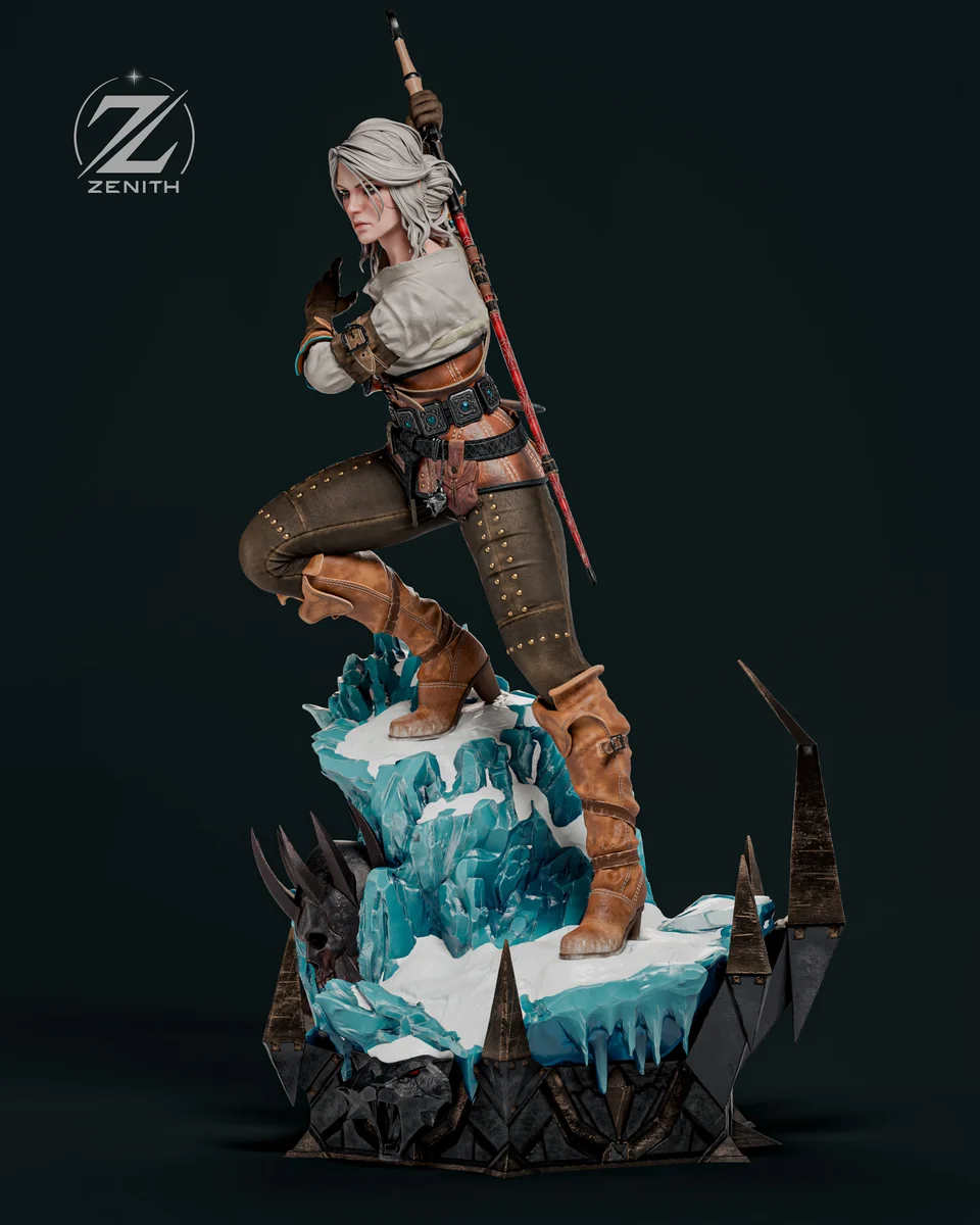 Ciri | Fan Art | 3D Printed Resin Model Garage Kit | *Un-Painted* | Zenith Studios 7