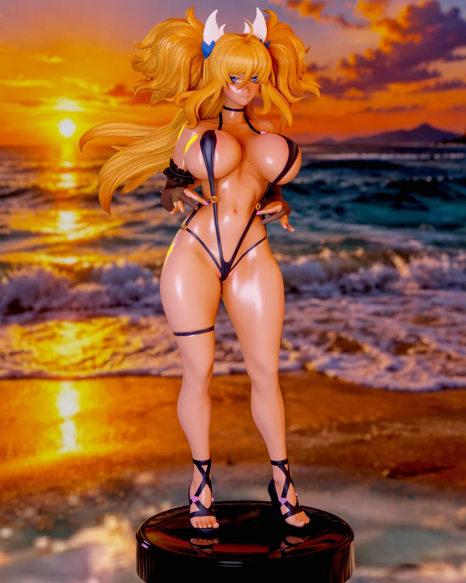 Onisaki Kirara Taimanin | Fan Art | 3D Printed Resin Model Garage Kit | *Un-Painted* | Momoji 6
