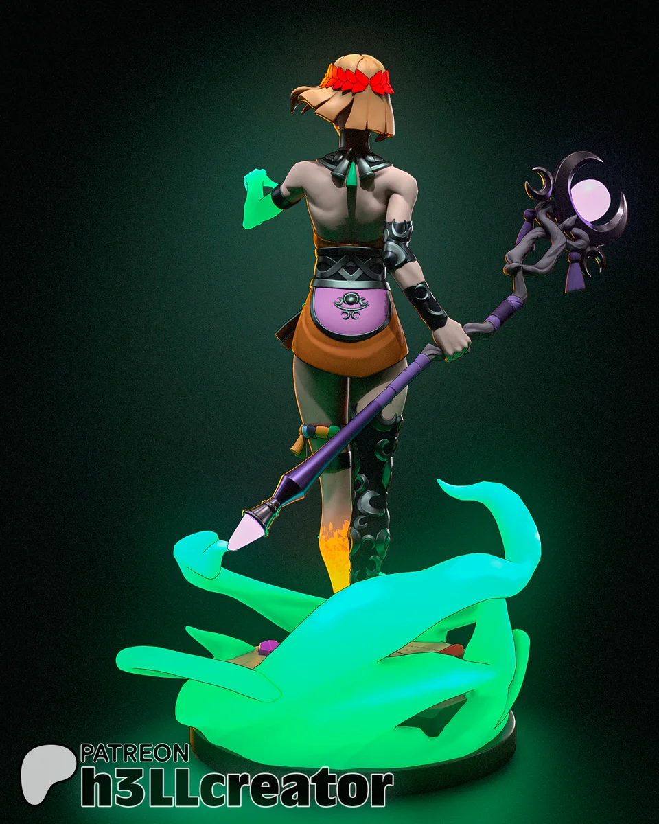 Melinoe | Fan Art | 3D Printed Resin Model Garage Kit | *Un-Painted* | H3LL Creator 4