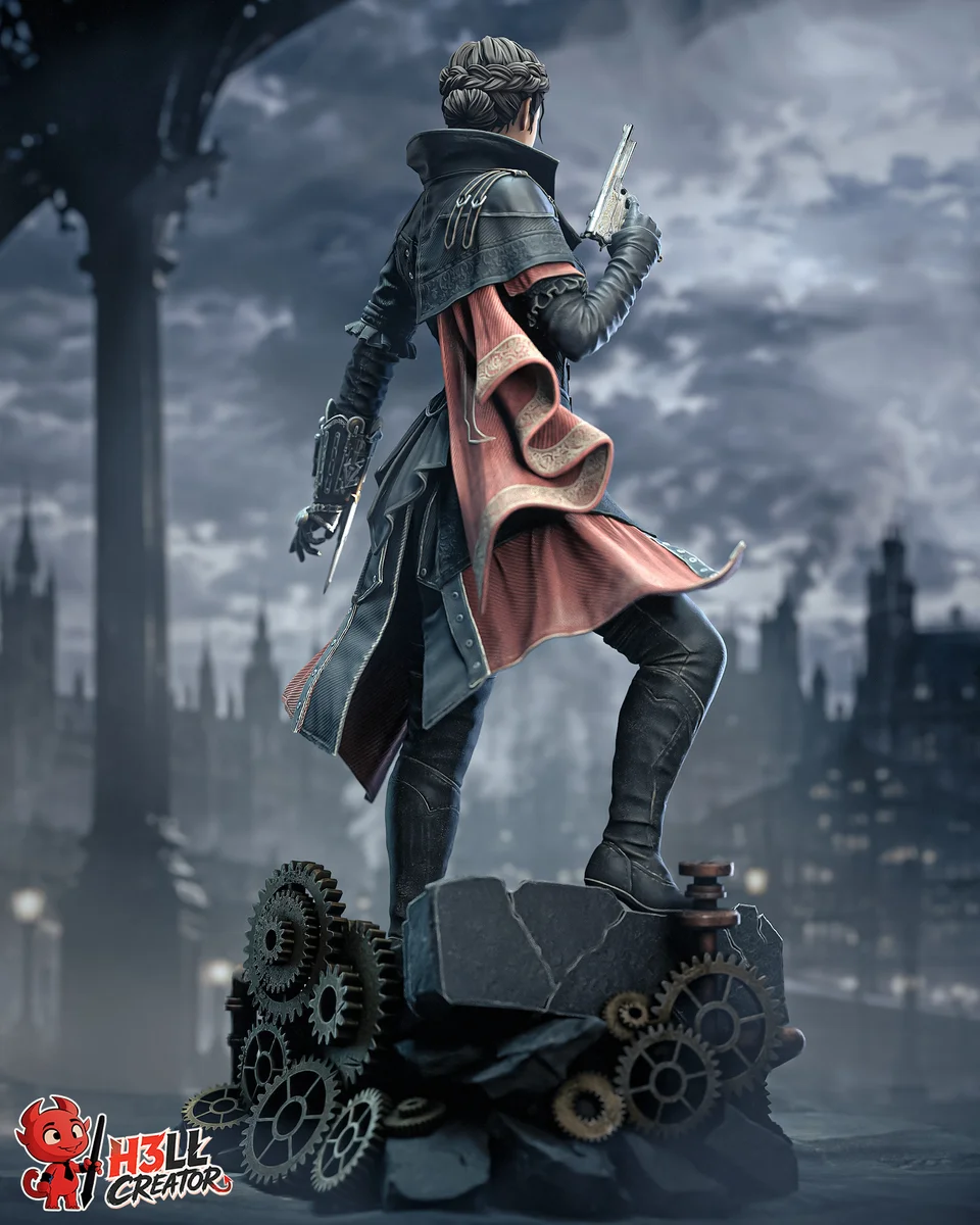 Evie Frye | Fan Art | 3D Printed Resin Model Garage Kit | *Un-Painted* | H3LL Creator 8